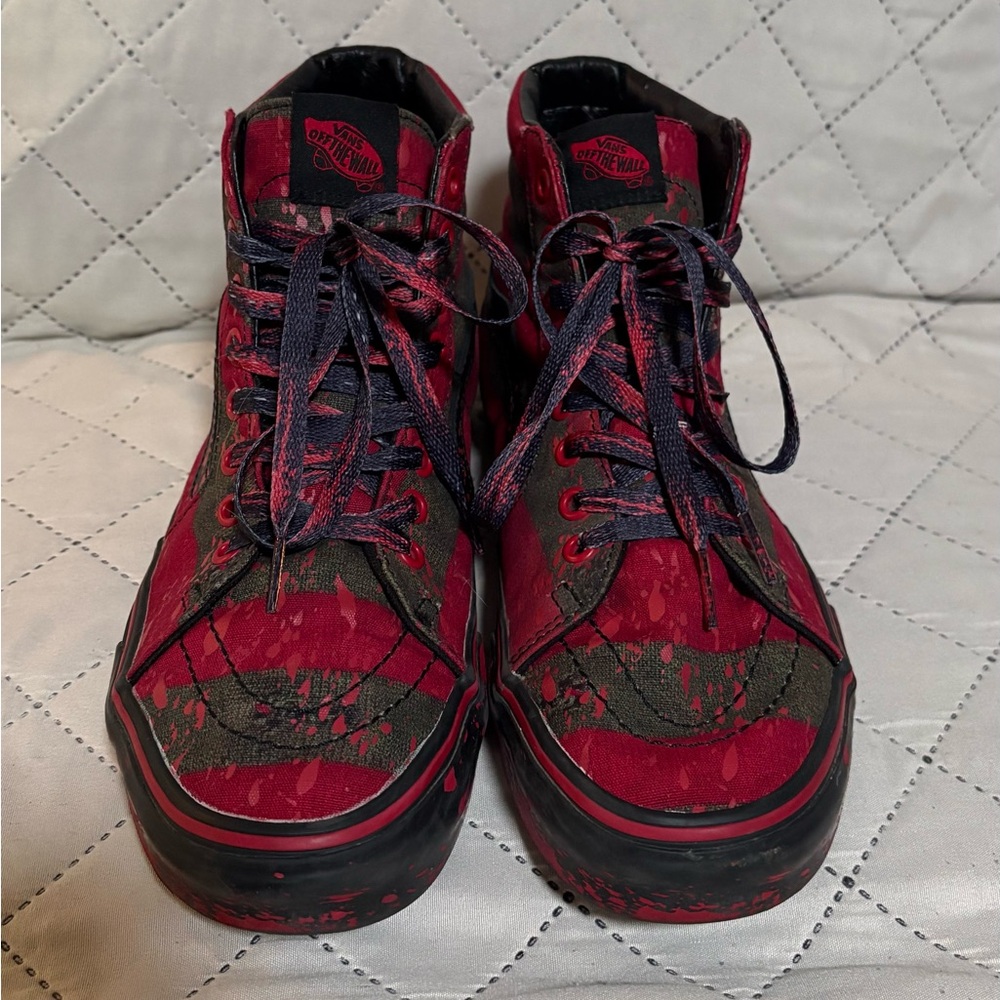 Vans House of Terror x Sk8- High The Nightmare on Elm Street Size Men 8 Wm 9.5